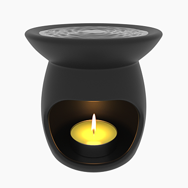 Elegant Ceramic Aroma Lamp 3D model image 1 