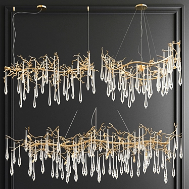 Serip Branching Collection: Organic Chandeliers 3D model image 1 