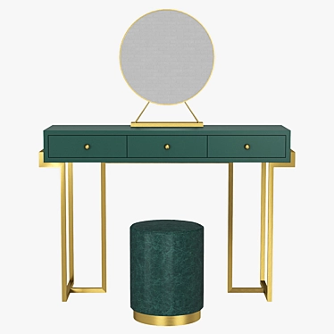 Modern Colored Dressing Table 3D model image 1 