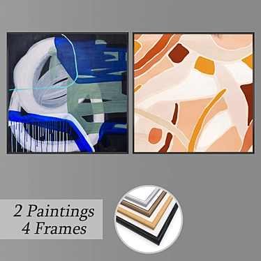 Versatile Set of Wall Paintings 3D model image 1 