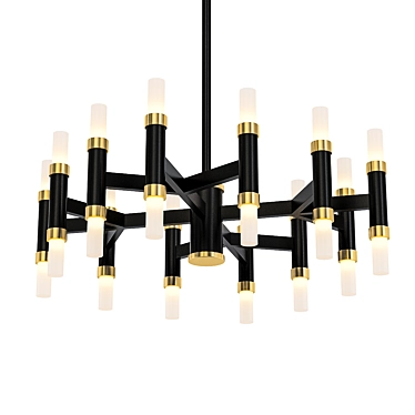 Elegant Draven Chandelier 3D model image 1 