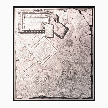 Piranesi's 1761 Rome Plan: Exquisite Restoration Design 3D model image 1 