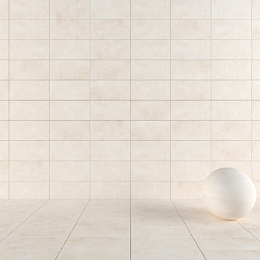 Concrete Suite Bianco Wall Tiles 3D model image 1 