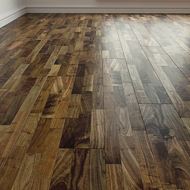 Premium Laminate Parquet - Salsa Walnut 3D model image 1 