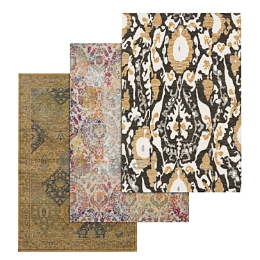 Luxury Carpet Set: Versatile Textures 3D model image 1 