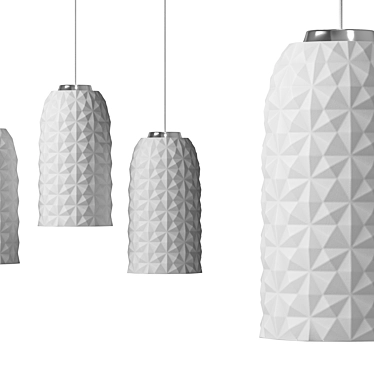 Elegant Ceramic Pendant Light 3D model image 1 