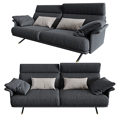 Modern Verzelloni Nilson Sofa: Stylish Comfort for Your Home 3D model image 1 