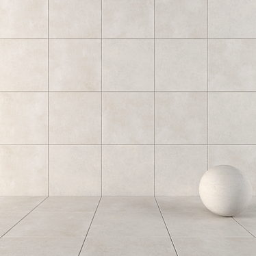 CORE Grey Concrete Wall Tiles 3D model image 1 