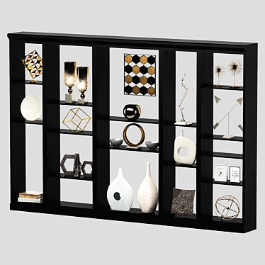 Decorative 3D Partition Rack 3D model image 1 