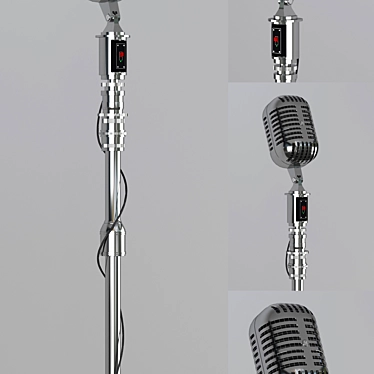 Vintage Voice: Retro Mic 3D model image 1 