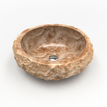 Elegant Onyx Sink 3D model image 1 