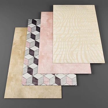 Elegant Collection: De dimora Rugs 3D model image 1 