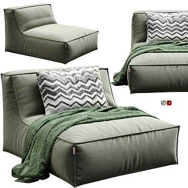 Elevated Comfort: Mareta XL Lounge 3D model image 1 