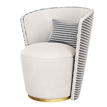 Elegant Manro Chair: 760x620x760mm 3D model image 1 