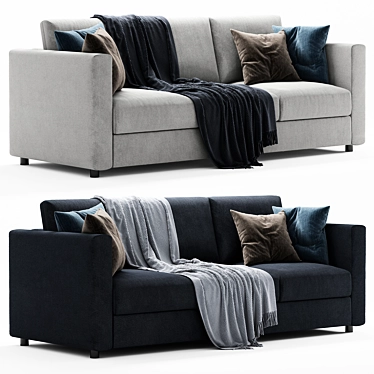 Elegant and Comfortable Ikea Finnala Sofa 3D model image 1 