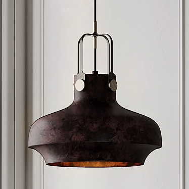 Antique Bronze Yardley Mini Pendant 3D model image 1 