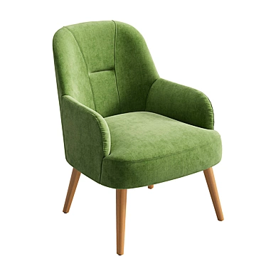 Lido Armchair: Compact, Stylish Seating 3D model image 1 