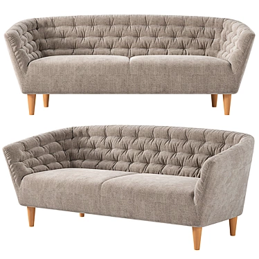 Modern Ria Kaza Sofa: 182074 Poly & 182995 Verts 3D model image 1 