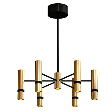 Industrial Style Adjustable Pendant Light 3D model image 1 