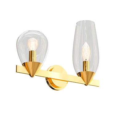 Houston Industrial Wall Lamp 3D model image 1 