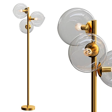 Modern Minimalist Floor Lamp 3D model image 1 