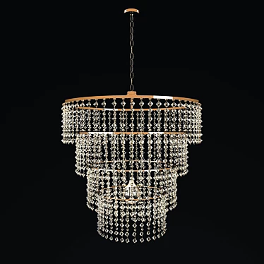 Luxury Crystal Chandelier | 80cm Diameter 3D model image 1 