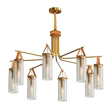 Luxury Glass Pendant Chandelier: Mitchell 3D model image 1 