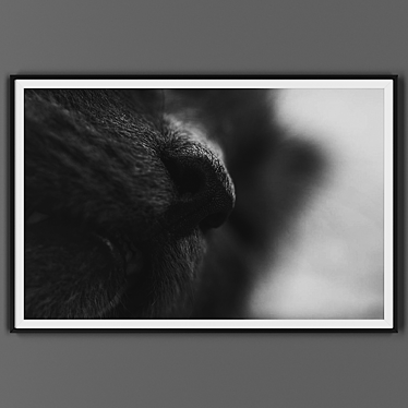 Black Framed Picture 3D model image 1 