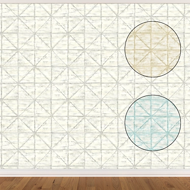 Seamless Wallpaper Set (3 Colors) 3D model image 1 