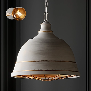 Bartlett French Pendant Light 3D model image 1 