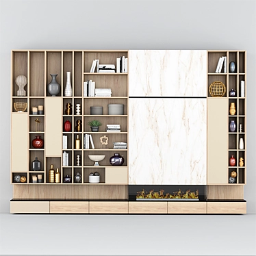 Ready-to-Use 3D Shelf Model | V-Ray Compatible 3D model image 1 