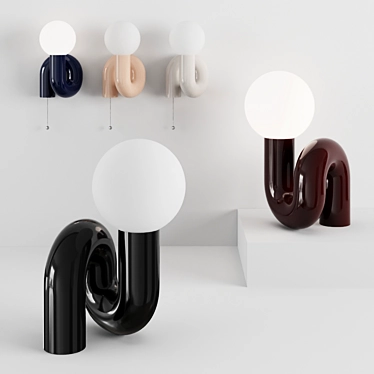 Neotenic Floor Lamp: Modern Elegance in Multiple Colors 3D model image 1 