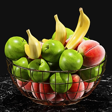 Fresh Harvest Fruit Set 3D model image 1 