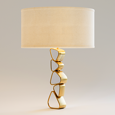 Elegant Pebble Table Lamp 3D model image 1 