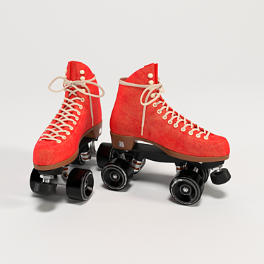 Classic Roller Skates: High-Quality Design 3D model image 1 