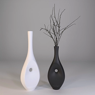 Vase and dry flower