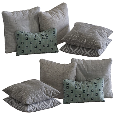 Cozy Comfort Pillow Collection 3D model image 1 