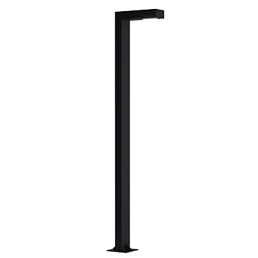 Premium Aluminum Street Lighting Pole 3D model image 1 