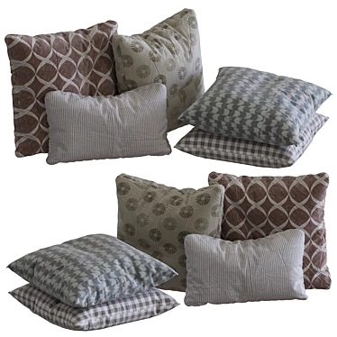 Cozy Dreams Pillow Selection 3D model image 1 