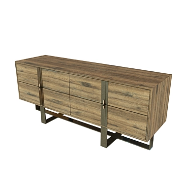 Vanguard Marcelus 4-Drawer Chest 3D model image 1 