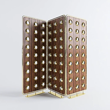 Art-Deco Folding Screen: Monocles by DELIGHTFULL 3D model image 1 