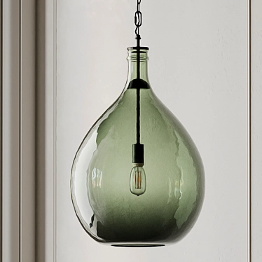 Clift Seeded Glass Pendant - Oversized Elegance 3D model image 1 