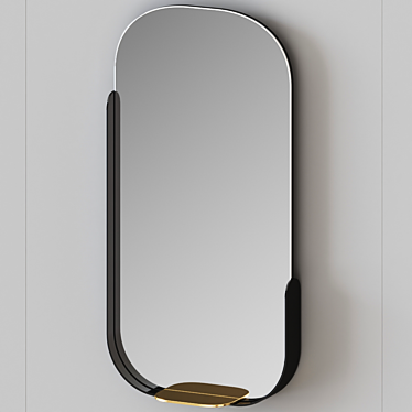 Floating Wonderland Wall Mirror 3D model image 1 