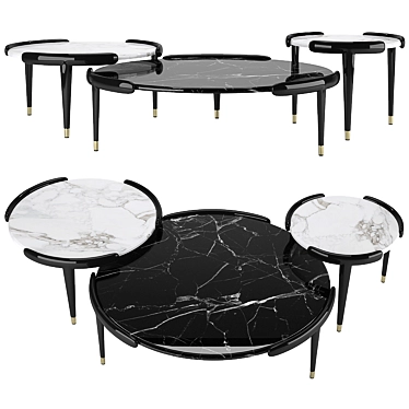 Opera Contemporary AMOS Coffee Table: Sleek Design, Multiple Sizes 3D model image 1 