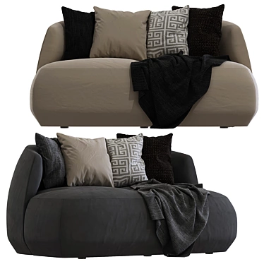 Brioni UP | 2-Seater Fabric Sofa 3D model image 1 