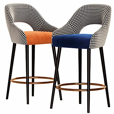 Lola Mambo Bar Stool: Stylish Seating Solution 3D model image 1 