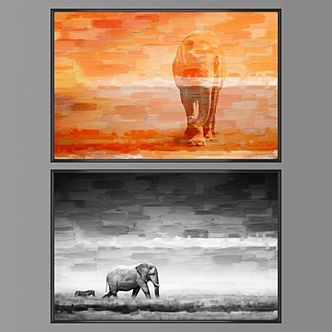 Creative Collection: Wall Art Set 1278 3D model image 1 