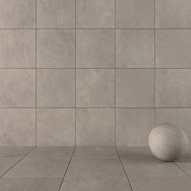 CORE FUME Concrete Wall Set 3D model image 1 