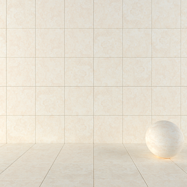 Concrete Nirvana Cream Tiles 3D model image 1 