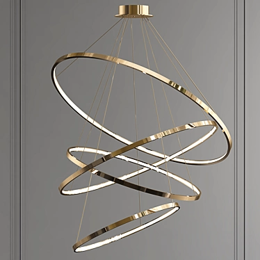 Elegant Oracle Rings - Timeless Beauty 3D model image 1 